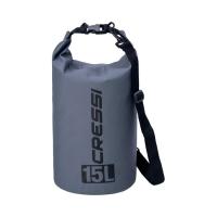 Гермомешок CRESSI с лямкой DRY BAG  серый 15 литров, Cressi в www.aquatavr.ru с гарантией лучшей цены