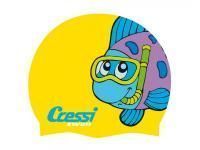 Шапочка CRESSI cap jr детская силиконовая, цвета в ассортименте с картинками