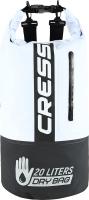 Герморюкзак CRESSI с карманом на молнии Premium BACK PACK, черный/белый, 20 литров, Cressi