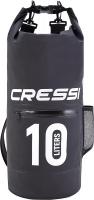 Гермомешок CRESSI с карманом на молнии, DRY BAG, черный 10 литров, Cressi