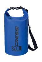 Гермомешок CRESSI с лямкой DRY BAG  синий 20 литров, Cressi в www.aquatavr.ru с гарантией лучшей цены