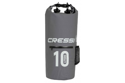 Гермомешок CRESSI с карманом на молнии, DRY BAG, серый 10  литров, Cressi в www.aquatavr.ru с гарантией качества