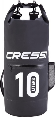 Гермомешок CRESSI с карманом на молнии, DRY BAG, черный 10 литров, Cressi в www.aquatavr.ru с гарантией качества