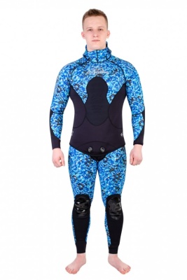 Гидрокостюм Scorpena C3 - 3 мм BLUE Camo в www.aquatavr.ru с гарантией качества