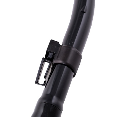 Трубка Marlin Dry Lux black/orange прямая гофра