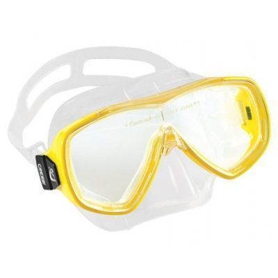 Набор Cressi Onda Cobo (маска Onda + трубка Mexiсo) Прозрачный силикон Yellow Желтый