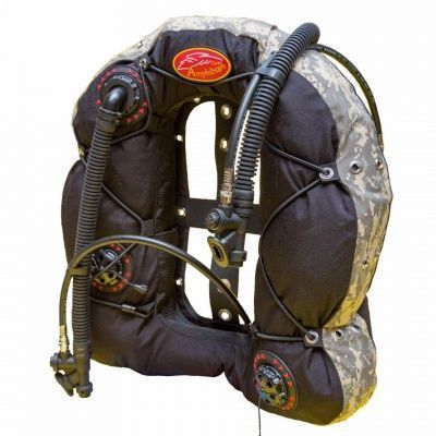Крыло двухинфляторное Amphibian Gear Camo с бандажом 50 LB