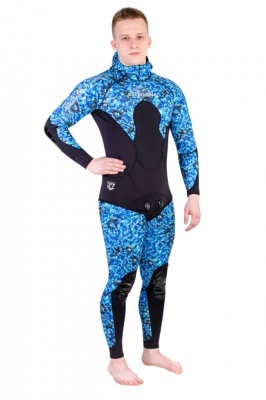 Гидрокостюм Scorpena C3 - 3 мм BLUE Camo в www.aquatavr.ru с гарантией качества