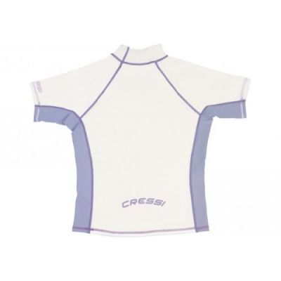 Майка лайкра CRESSI RASH GUARD жен. короткий рукав белая