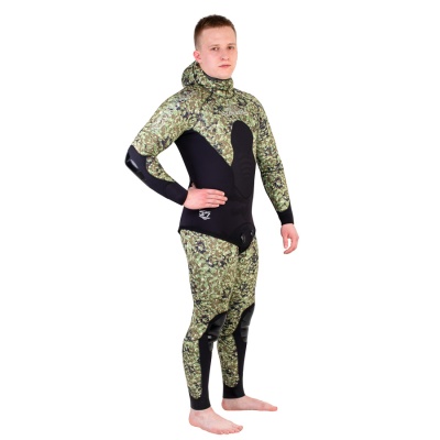 Гидрокостюм Scorpena C3 - 5 мм GREEN Camo в www.aquatavr.ru с гарантией качества