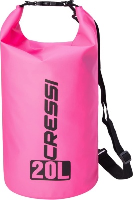 Гермомешок CRESSI с лямкой DRY BAG  розовый 20 литров, Cressi в www.aquatavr.ru с гарантией качества