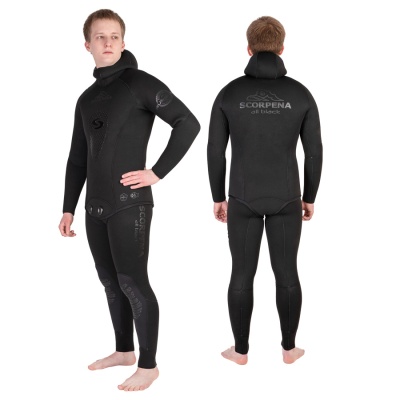 Гидрокостюм Scorpena AllBlack - 7 мм в www.aquatavr.ru с гарантией качества