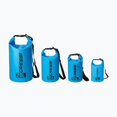 Гермомешок CRESSI с лямкой DRY BAG  светло-голубой 10 литров, Cressi в www.aquatavr.ru с гарантией качества
