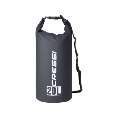 Гермомешок CRESSI с лямкой DRY BAG  черный 20 литров, Cressi в www.aquatavr.ru с гарантией качества