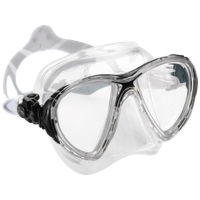 Маска Cressi Big Eyes Evolution Crystal Прозрачный силикон Black Черная