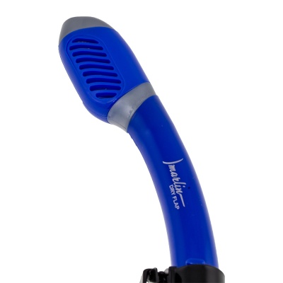 Трубка Marlin Dry Flap Blue/trans