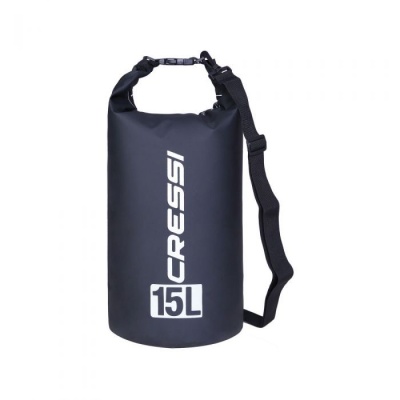Гермомешок CRESSI с лямкой DRY BAG  черный 15 литров, Cressi в www.aquatavr.ru с гарантией качества