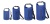 Гермомешок CRESSI с лямкой DRY BAG  синий 20 литров, Cressi в www.aquatavr.ru с гарантией качества