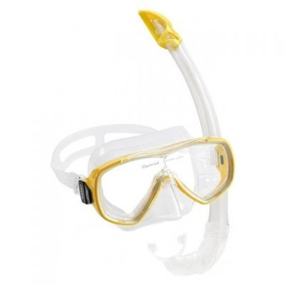 Набор Cressi Onda Cobo (маска Onda + трубка Mexiсo) Прозрачный силикон Yellow Желтый