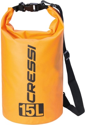 Гермомешок CRESSI с лямкой DRY BAG  оранжевый 15 литров, Cressi в www.aquatavr.ru с гарантией качества